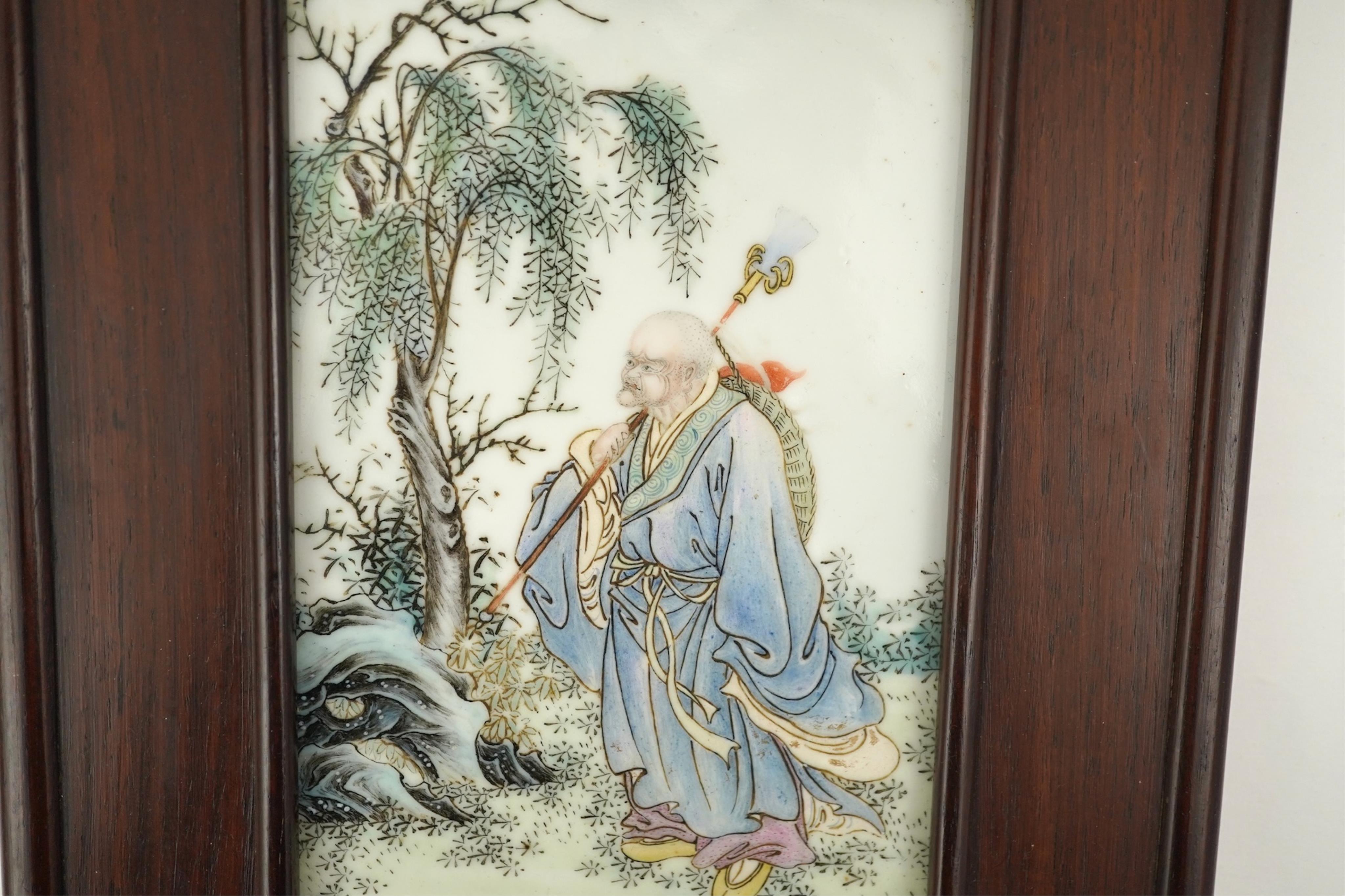 A Chinese famille rose ‘Li Tieguai’ plaque, Republic period